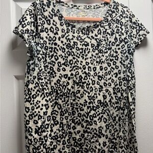 Lilly Pulitzer Black and White- Etta Scoop Neck Coconut Lets Pawty
